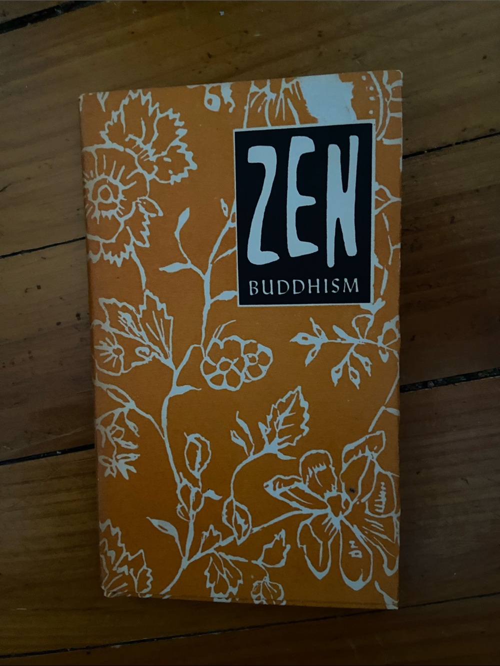 Vintage 1st edition 50s 1950s Zen Buddhism Orange Floral Buddhist stories book - Picture 7 of 11